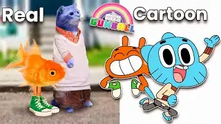 The amazing world of Gumball character in real life 💥