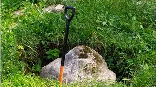 Как достать большой камень из ямы