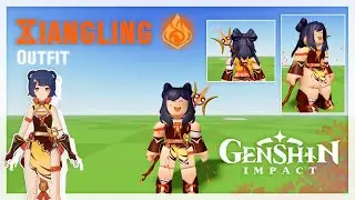 Roblox Genshin Impact Cosplay: Xiangling🔥 Outfit