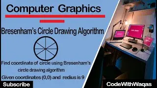 Bresenham's circle drawing algorithm in computer graphics