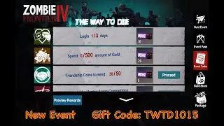 Zombie Frontier 4 New Event Gift Code: TWTD1015 #zombiemobilegame #zombiesurvival