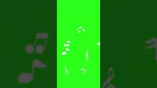 green screen HD screen 3D animation effects background modified musical note