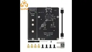 Spotpear Raspberry Pi 4B expansion board X876 M.2 NVME SSD ultra-thin NAS storage module