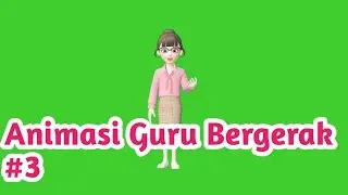 Green Screen Animasi Guru Bergerak II Green Screen Free Download 