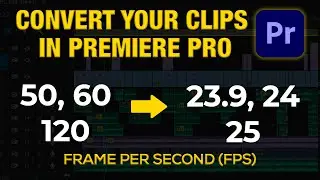 How to convert clips in Premiere pro | Tamil
