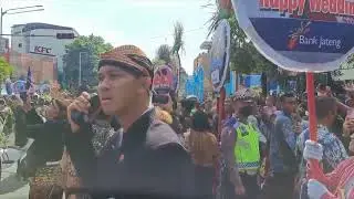 Kirab Meriah Kaesang dan Erina di Surakarta, Banyak #selebriti #jokowi