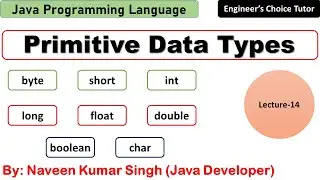 Primitive Data Types in Java | Java Programming Language | Java