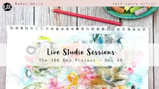 Live Studio Session and Q&A: Pastels, Watercolor and Collage