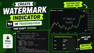 Creating a Watermark Indicator in Trading View Pine Script | Step-by-Step Tutorial ||