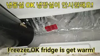 냉동실에 성에가 끼고 냉장실은 안시원하다면 이렇게 해보세요. LG refrigerator freezer is working but not enough & fridge warm