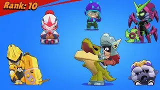 ALL 594 SKINS LOSING POSES in Brawl Stars | 