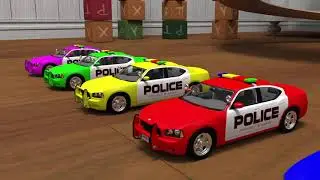 Learn Colors with Police Car PacMan Colourful Animation | Learn Colors for Kids | PacMan Kids Colors