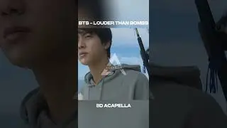 How 'LOUDER THAN BOMBS' by #BTS sound in #8DAUDIO? #ACAPELLA #SHORTS