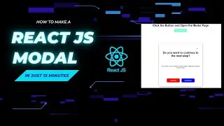 How to Make a Modal with React JS | React JS Tutorials