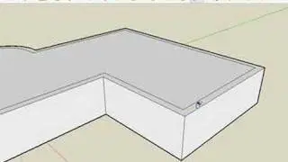SketchUp: Building flat roofs with parapets