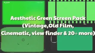 Aesthetic VHS Green Screen Pack (Old film,Vintage,View finder & more !)