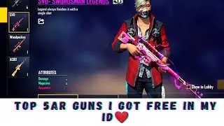 TOP 5 AR GUNS😍I GOT FREE IN MY ID❤️
