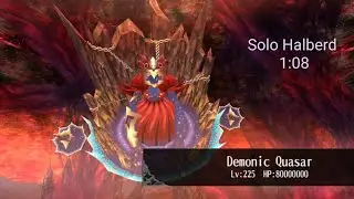 Solo Halberd vs Demonic Quasar Ultimate (1:08) - Toram Online