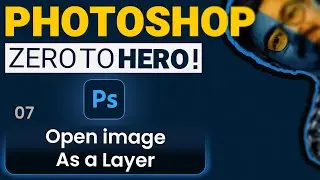 How To Open image as a Layer in Photoshop | add images/ import image to 