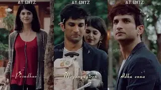 Vizhigalil Oru Vanavil song status ❤ Sushant singh rajput 💓 Full screen ✨