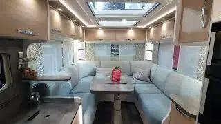 My favourite motorhome with overcab.  Frankia A740 Plus - rear lounge motorhome for two.