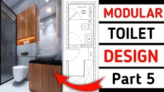 Washroom Ka Design Kaise Banaye | Toilet Modeling Part 5 | 3ds Max Tutorial