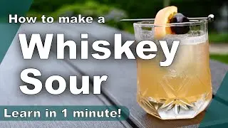 shorties | Whiskey Sour cocktail recipe in 1 minute!
