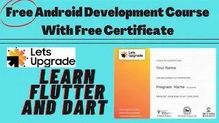 Flutter 1-Week Free Digital Certification Course| Android Development Free Course With Certificate