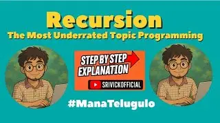 Master Recursion in Telugu! | Step-by-Step Tutorial for Beginners | Programming Concepts