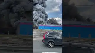 Горит озон на новой Риге