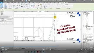 Create Slanted Wall In Revit 2021