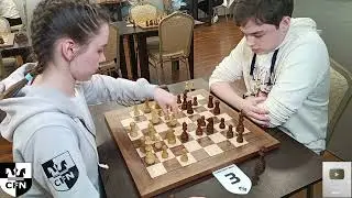 WFM Fatality (1932) vs D. Rysaev (1896). Chess Fight Night. CFN. Blitz