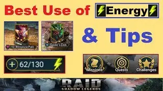 ~Best Use of Energy~ & Important *Energy Saving* Tips & Tricks! (RAID: Shadow Legends)