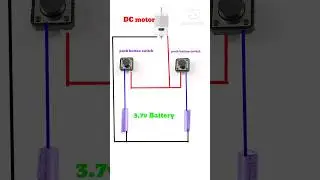 DC motor reverse and forward circuit #electrical #circuit#dcmotor #youtubeshorts #shortfeed #shrots