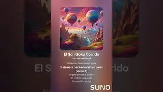 Quería hacer el corrido de Son Goku y me salió esta versión (Vuela Alto Goku) [Rock] Suno AI 👧🏻