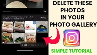 How To Delete Draft Photos On Instagram in 2024 | Delete saved photos in Instagram Camera Gallery