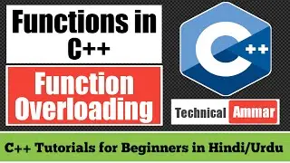 Functions in C++ Part-9 | Function Overloading in C++ | C++ Tutorials for Beginners #34