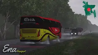 Bangladesh Map || বৃষ্টির দিনে- Ena Driving || Euro Truck Simulator 2