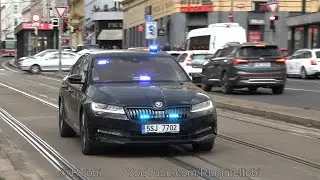 Unmarked Czech governmental Skoda Superb responding in Prague [CZ | 29.5.2022]