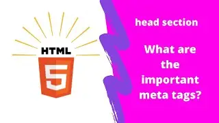 Lesson 06-2 | HTML5 Head section, title tag, link tag, important meta tags in Urdu/Hindi