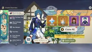 WARNING!!! Choose The Rewards Wisely, NEW Event 960 Freemogems Free 4-Stars - Genshin Impact