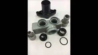 Запасные части Cattani - коллектор на 2 шланга - сборка. Аспирационные системы в стоматологии.