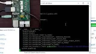 ReSpeaker 2 Mics HAT LEDs APA102  interaction from Picroft Raspberry Pi | WGClips #1