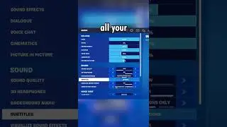 FPS and input delay settings! #chain_fn #fortnite