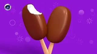How to create ice cream idea in Cinema 4d modeling with physical render