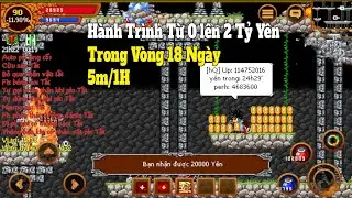 Trùm Làng Cổ Thử Thách Úp Yên Từ 0 lên 2 Tỷ Trong Vòng 18 Ngày : Ninja School Online