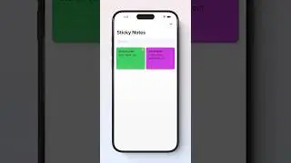 Sticky Notes Full App in SwiftUI | Complete Tutorial for Beginners 📱✨