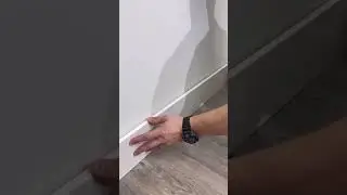Using GLUE to install baseboards. 