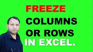 Excel| how to freeze rows and columns in excel |how to freeze panes in excel|how to freeze two rows