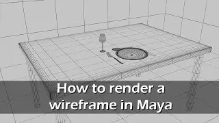 How to render a wireframe in Maya 2020 | Intro to Maya 2020